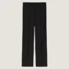Pantaloni sartoriali a gamba dritta in lana a righe