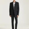 Pantaloni sartoriali aderenti in lana
