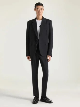 Pantaloni sartoriali aderenti in lana