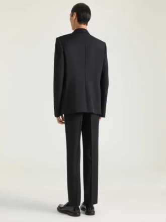 Pantaloni sartoriali aderenti in lana