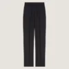 Pantaloni skinny a righe in lana Pantaloni skinny a righe in lana