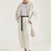 Parka con collo a scialle e zip in cotone Parka con collo a scialle e zip in cotone