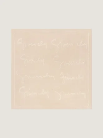 Quadrato in jacquard di seta con firma Givenchy