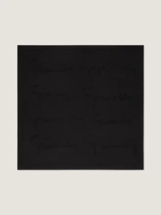 Quadrato in jacquard di seta con firma Givenchy