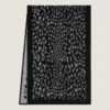 Sciarpa in jacquard di lana con stampa animalier