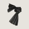 Sciarpa maxi con fiocco in pelle