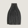 Sciarpa maxi con fiocco in pelle