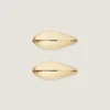 Set di orecchini a clip Maple Seed in metallo