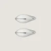 Set di orecchini a clip Maple Seed in metallo