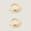 Set di orecchini a clip Maple Seed in metallo