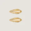 Set di orecchini a clip Maple Seed in metallo
