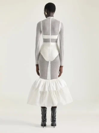 Top a reggiseno a cono in jersey