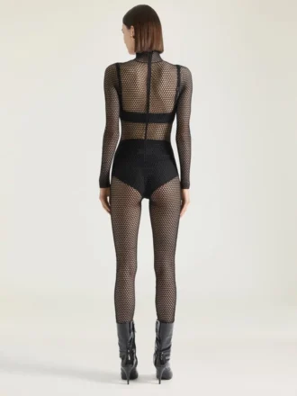 Top a reggiseno a cono in jersey