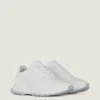 Sneakers in pelle lucida imbottita