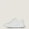 Sneakers in pelle lucida imbottita