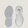 Sneakers in pelle lucida imbottita
