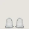 Sneakers in pelle lucida imbottita