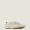 Sneakers slim in mesh verniciato e pelle scamosciata Sneakers slim in mesh verniciato e pelle scamosciata