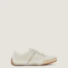 Sneakers slim in mesh verniciato e pelle scamosciata Sneakers slim in mesh verniciato e pelle scamosciata