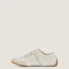 Sneakers slim in mesh verniciato e pelle scamosciata Sneakers slim in mesh verniciato e pelle scamosciata