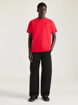 T-shirt in cotone con nastro gros grain Givenchy Paris