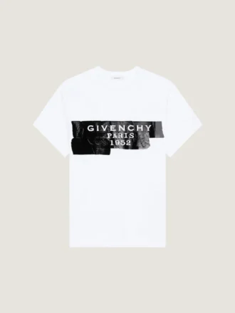 T-shirt in cotone con stampa Givenchy Tape
