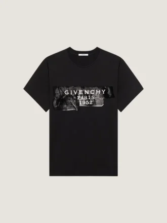 T-shirt in cotone con stampa Givenchy Tape