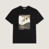 T-shirt in cotone con stampa surrealista T-shirt in cotone con stampa surrealista