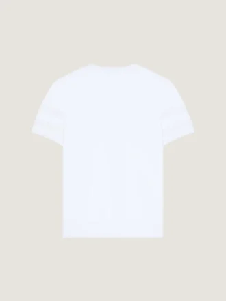 T-shirt in maglia di cotone con jacquard Givenchy Paris