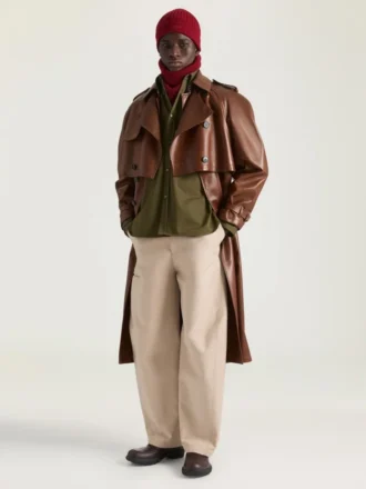Trench in pelle