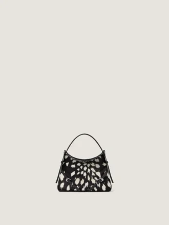 Voyou Bag in pelle effetto pony con stampa animalier